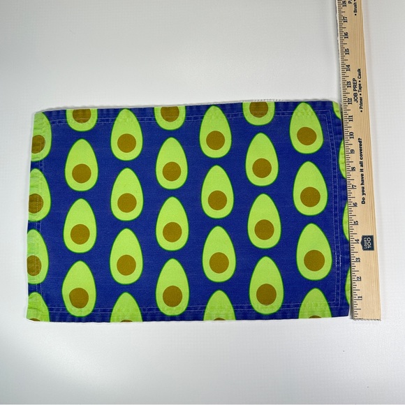 Spoonflower Avocado Print Placemats Linen Cotton Statement Set of 12 - Picture 16 of 16